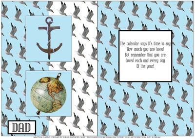 Nautical Card 2 for Dad, Birthday, Fathers Day