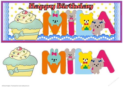 ANIMAL LETTERS - MILA