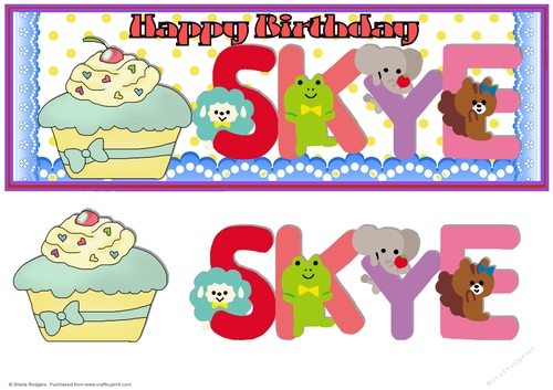 ANIMAL LETTERS - SKYE