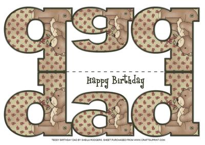 Teddy Birthday Dad