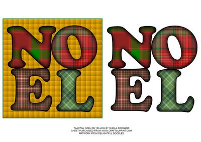 Tartan Noel on Yellow