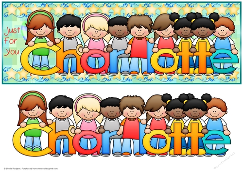 SCHOOL KIDS NAMES - CHARLOTTE