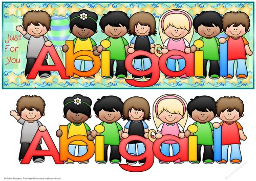 SCHOOL KIDS NAMES - ABIGAIL