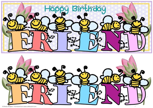 Buzzy Bee Names - FRIEND
