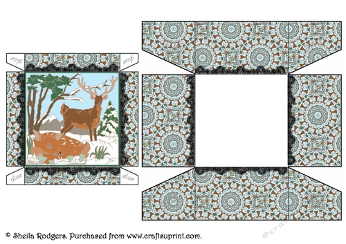 Deer in Snow Gift Box