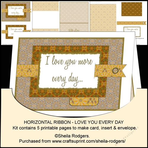 Horizontal Ribbon - Love You Every Day