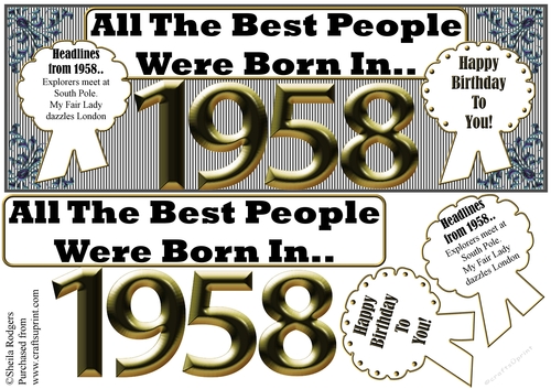 BORN IN 1958