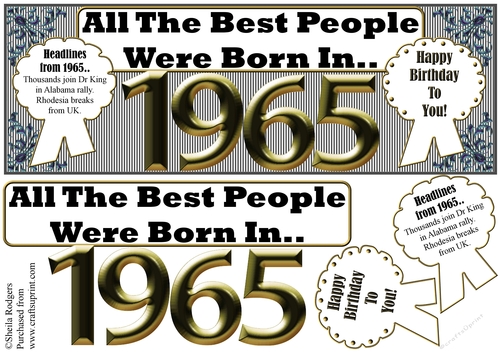 BORN IN 1965