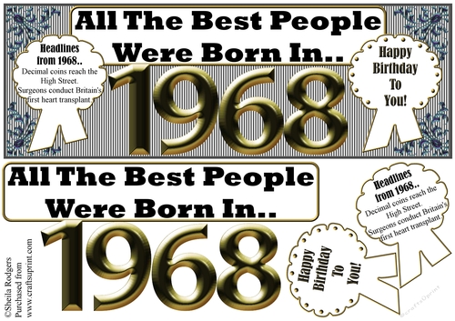 BORN IN 1968