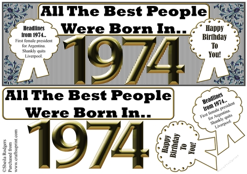 BORN IN 1974