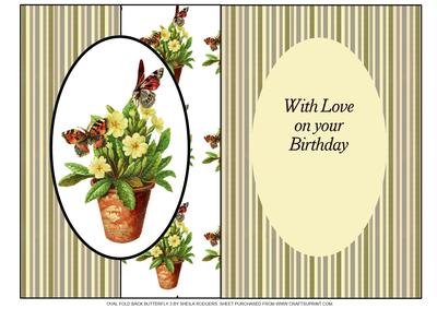 Oval Fold Back Butterfly 3
