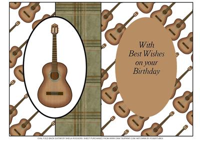 Oval Fold Back Guitar