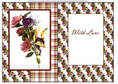 Roses Bouquet Fold Back