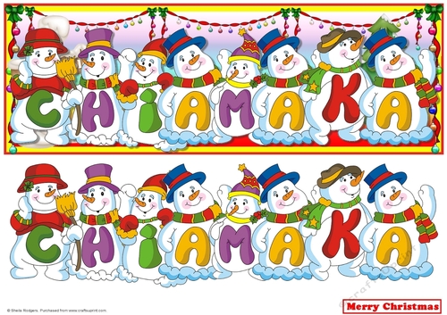 SNOWMEN NAMES LARGE DL - CHIAMAKA