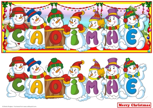 Snowmen Names Large DL - CAOIMHE