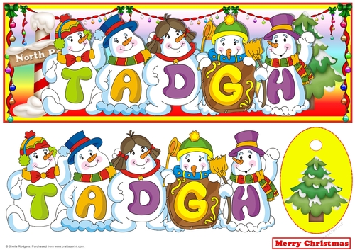 Snowmen Names Large DL - TADGH