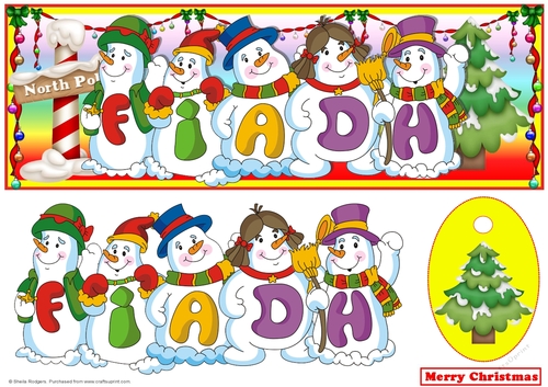 Snowmen Names Large DL - FIADH