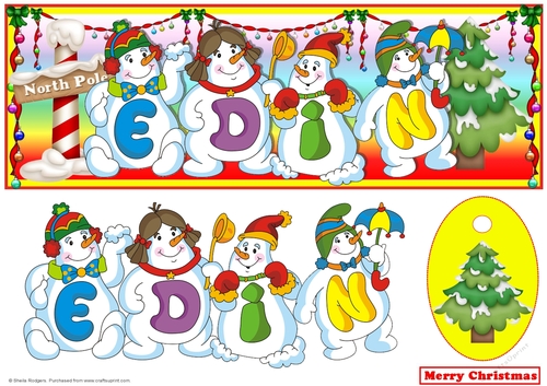 Snowmen Names Large DL - EDIN