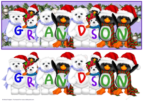 Xmas Animals - GRANDSON