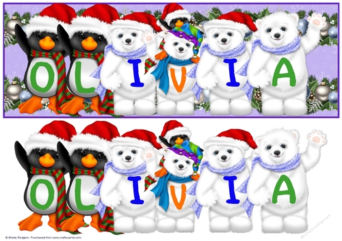 Xmas Animals - OLIVIA