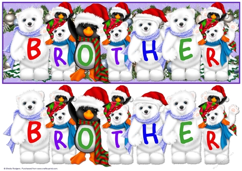 Xmas Animals - BROTHER