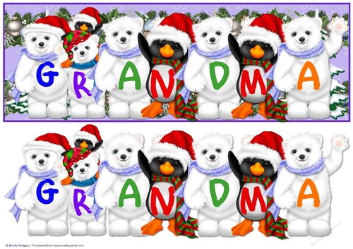 Xmas Animals - GRANDMA