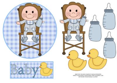 Baby Boy in High Chair