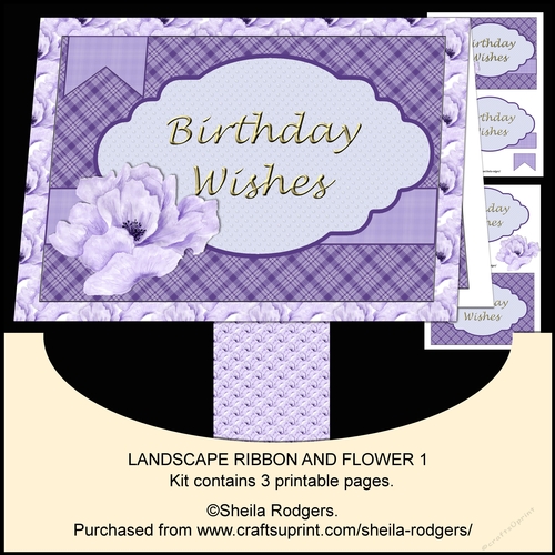 Landscape Ribbon and Flower 1