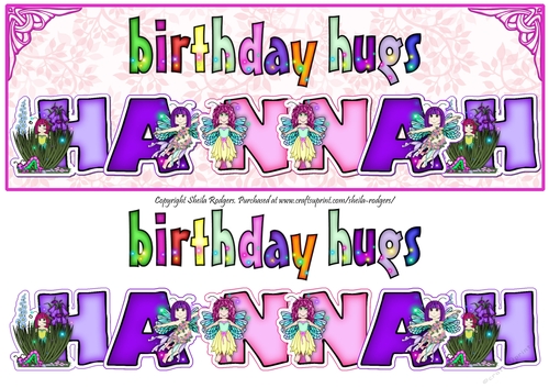 FAIRY NAMES - HANNAH