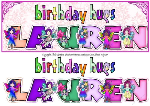 FAIRY NAMES - LAUREN