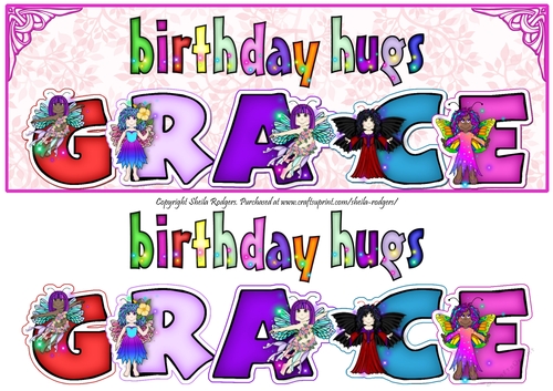 FAIRY NAMES - GRACE