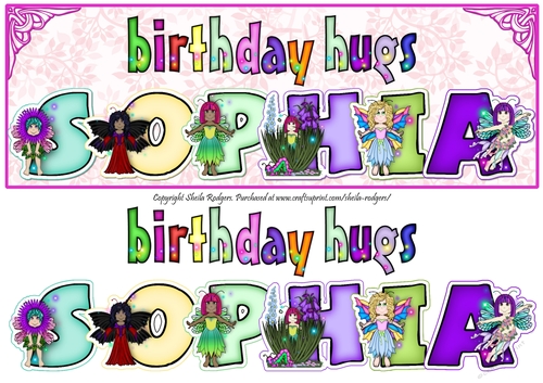 FAIRY NAMES - SOPHIA