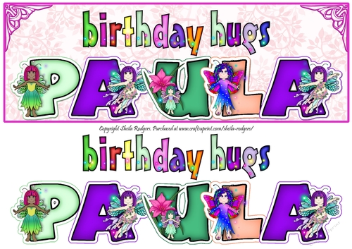 FAIRY NAMES - PAULA