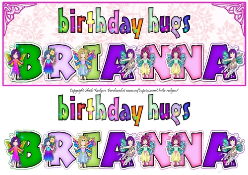 FAIRY NAMES - BRIANNA