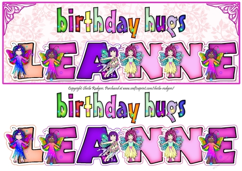 FAIRY NAMES - LEANNE