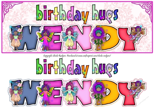 FAIRY NAMES - WENDY