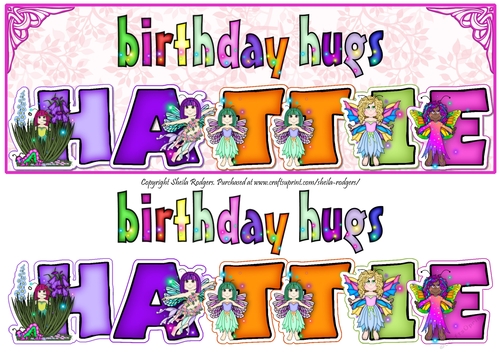 FAIRY NAMES - HATTIE