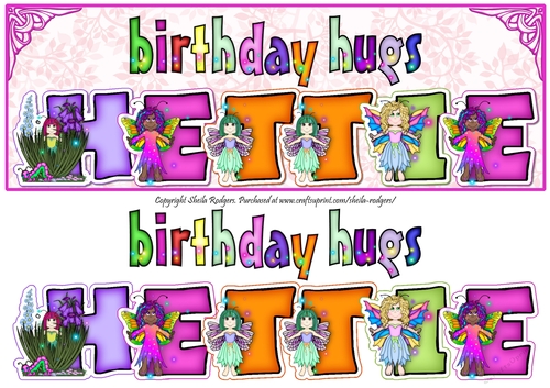 FAIRY NAMES - HETTIE