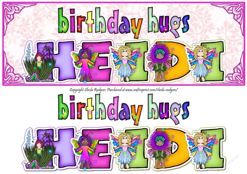 FAIRY NAMES - HEIDI