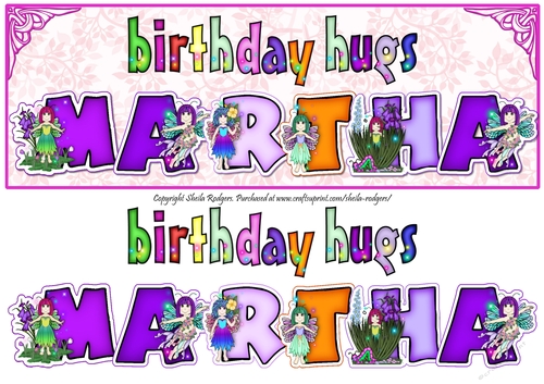 FAIRY NAMES - MARTHA
