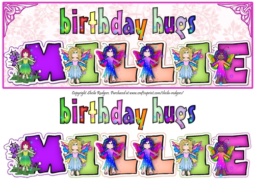 FAIRY NAMES - MILLIE