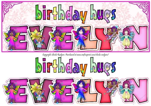 FAIRY NAMES - EVELYN