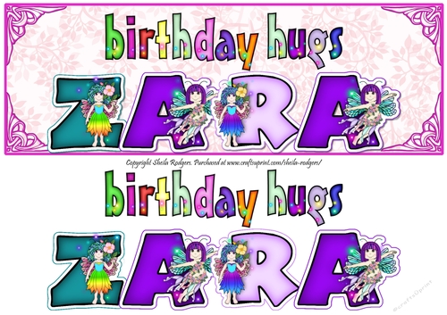 FAIRY NAMES - ZARA