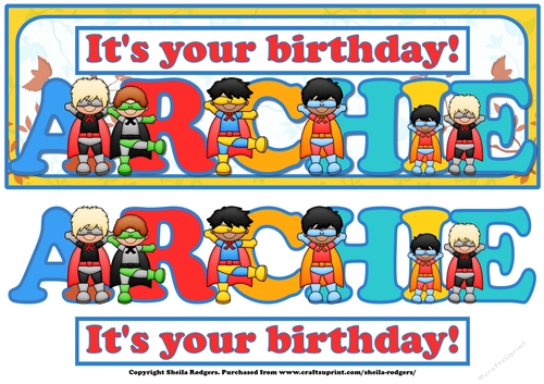 SUPERHERO NAMES - ARCHIE