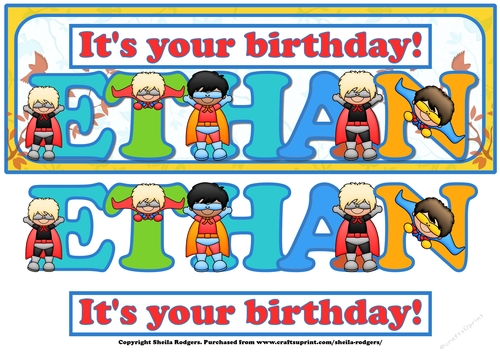 SUPERHERO NAMES - ETHAN
