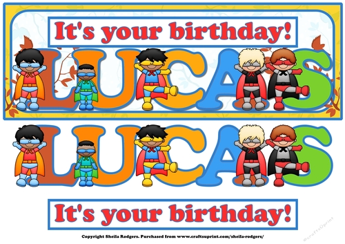 SUPERHERO NAMES - LUCAS