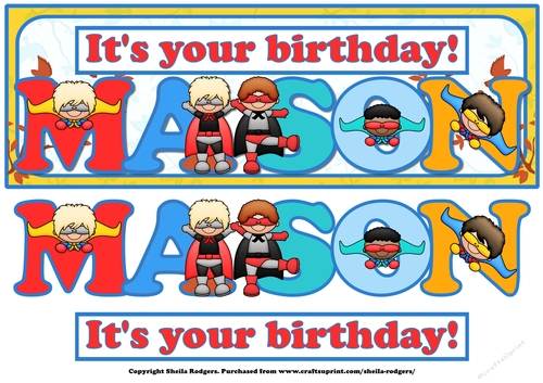 SUPERHERO NAMES - MASON