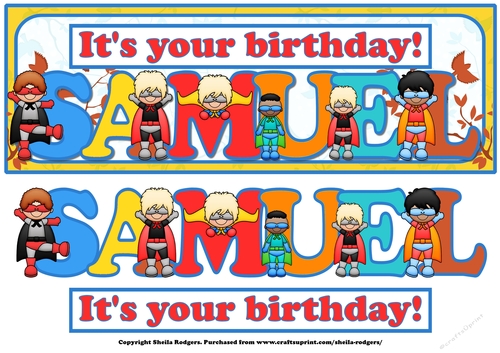 SUPERHERO NAMES - SAMUEL