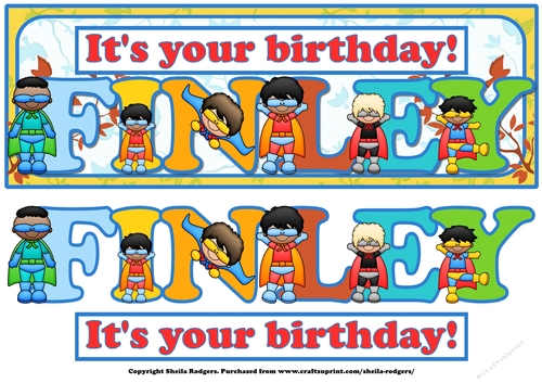 SUPERHERO NAMES - FINLEY