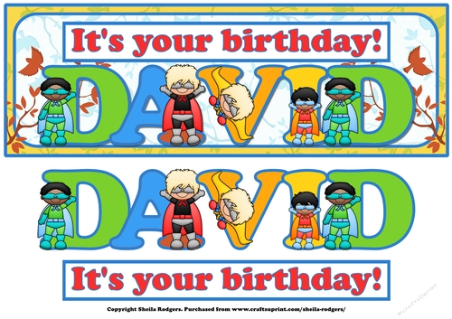 SUPERHERO NAMES - DAVID